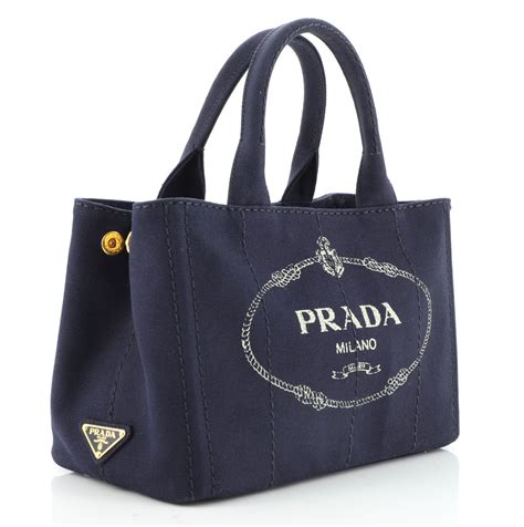 prada cana|Prada canapa canvas tote.